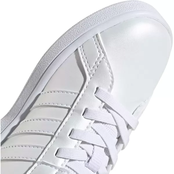 imageadidas Kids Grand Court SneakerWhiteWhiteSuper Pop Hook and Loop