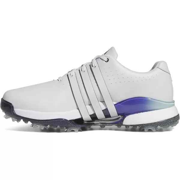 imageadidas Mens Tour360 24 Boa Golf ShoeDash GreyAurora InkCobalt Blue