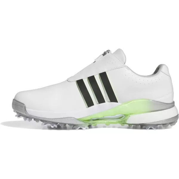 imageadidas Mens Tour360 24 Boa Golf ShoeFootwear WhiteBlackGreen Spark