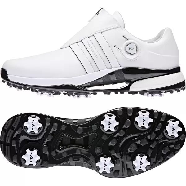 imageadidas Mens Tour360 24 Boa Golf ShoeFootwear WhiteCore Black