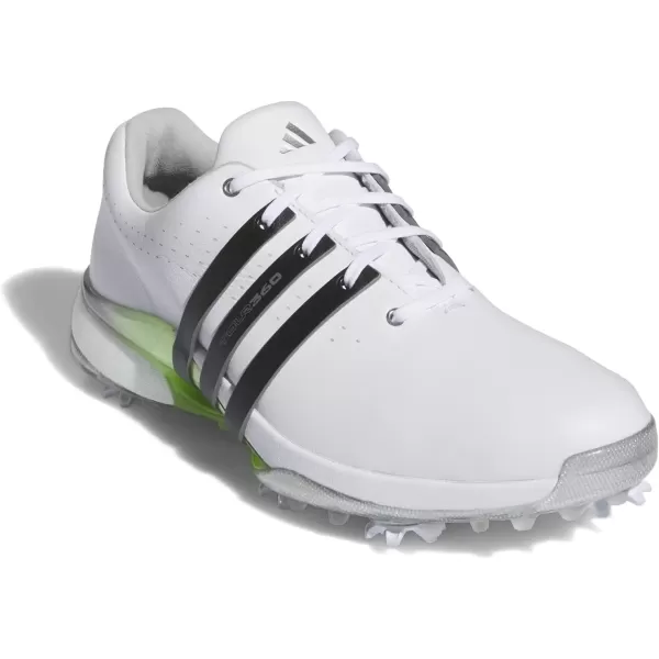 imageadidas Mens Tour360 24 Boa Golf ShoeFootwear WhiteCore BlackGreen Spark