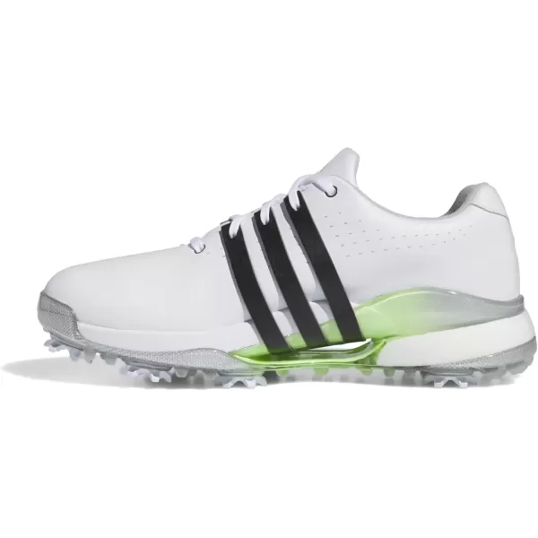 imageadidas Mens Tour360 24 Boa Golf ShoeFootwear WhiteCore BlackGreen Spark