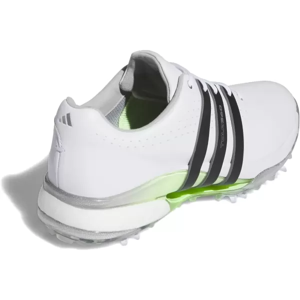 imageadidas Mens Tour360 24 Boa Golf ShoeFootwear WhiteCore BlackGreen Spark