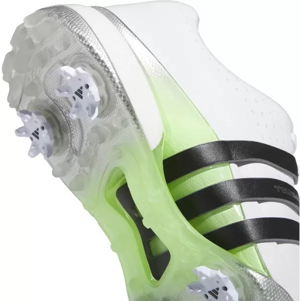 imageadidas Mens Tour360 24 Boa Golf ShoeFootwear WhiteCore BlackGreen Spark