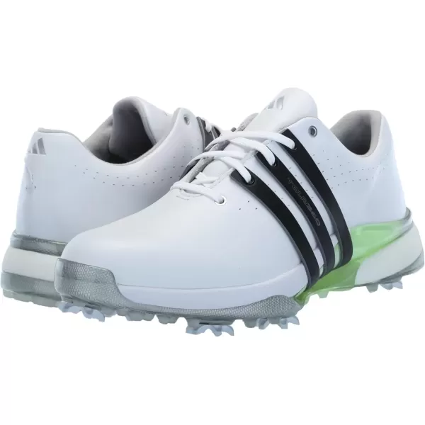 imageadidas Mens Tour360 24 Boa Golf ShoeFootwear WhiteGreen SparkCore Black