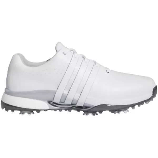 imageadidas Mens Tour360 24 Boa Golf ShoeFootwear WhiteSilver Metallic