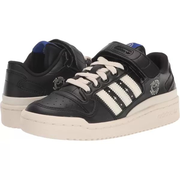 imageadidas Originals BabyBoys Forum Low SneakerBlackCream WhiteBlack