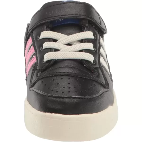 imageadidas Originals BabyBoys Forum Low SneakerBlackCream WhiteBlack Elastic