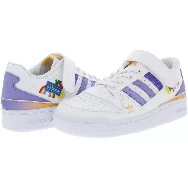 imageadidas Originals BabyBoys Forum Low SneakerPure Elegant WhitePurplewhite