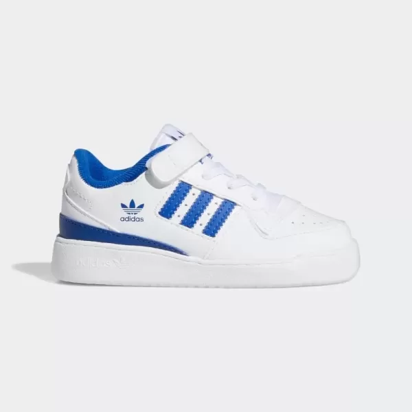 imageadidas Originals BabyBoys Forum Low SneakerWhiteTeam Royal BlueWhite