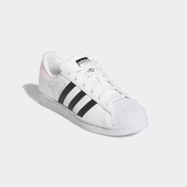 imageadidas Originals UnisexChild Superstar Legacy SneakerCloud WhiteCore BlackClear Pink