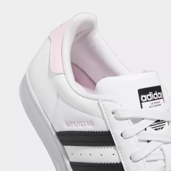 imageadidas Originals UnisexChild Superstar Legacy SneakerCloud WhiteCore BlackClear Pink