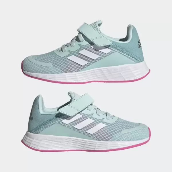 imageadidas UnisexChild Duramo Sl Running ShoeHalo MintCloud WhiteScreaming Pink