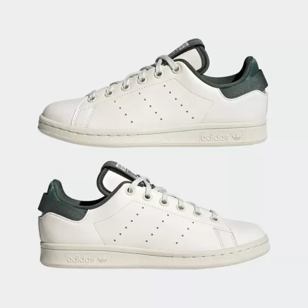 imageadidas UnisexChild Stan Smith ShoesChalk WhiteChalk WhiteGreen Oxide