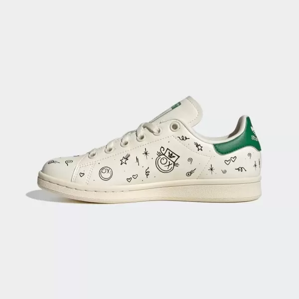 imageadidas UnisexChild Stan Smith ShoesCream WhiteBlack