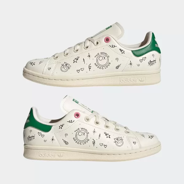 imageadidas UnisexChild Stan Smith ShoesCream WhiteBlack