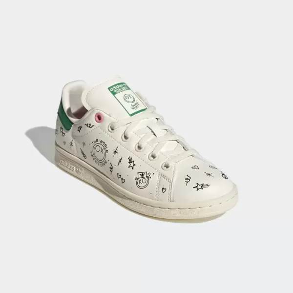 imageadidas UnisexChild Stan Smith ShoesCream WhiteBlack