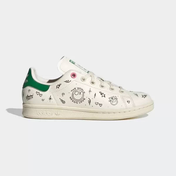 imageadidas UnisexChild Stan Smith ShoesCream WhiteBlack