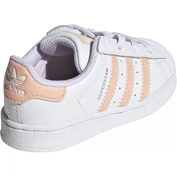 imageadidas UnisexChild Superstar Legacy SneakersWhiteHaze CoralWhite