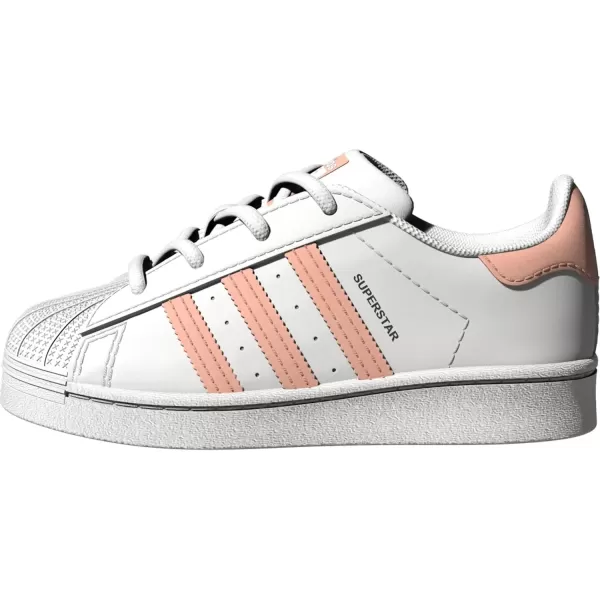 imageadidas UnisexChild Superstar Legacy SneakersWhiteHaze CoralWhite