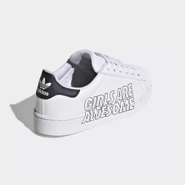 imageadidas UnisexChild Superstar Legacy SneakersWhiteWhiteBlack Girls Are Awesome