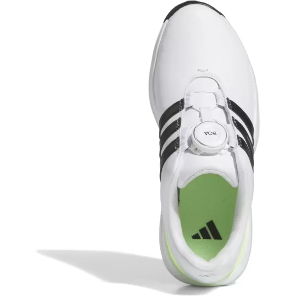 imageadidas UnisexChild Tour360 24 Boa Golf ShoesFootwear WhiteCore BlackGreen Spark