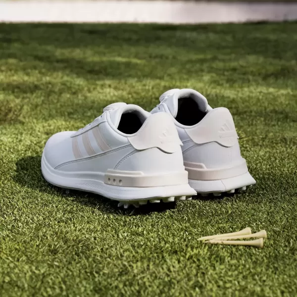 imageadidas Womens S2g Spikeless Boa 24 Golf ShoeFootwear WhiteWonder AquaOff White