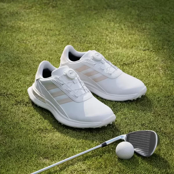 imageadidas Womens S2g Spikeless Boa 24 Golf ShoeFootwear WhiteWonder AquaOff White