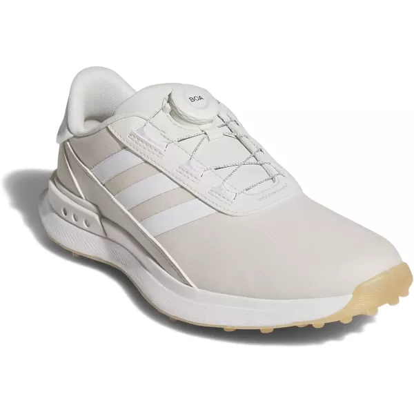 imageadidas Womens S2g Spikeless Boa 24 Golf ShoeOrbit GreyFootwear WhiteGold Metallic