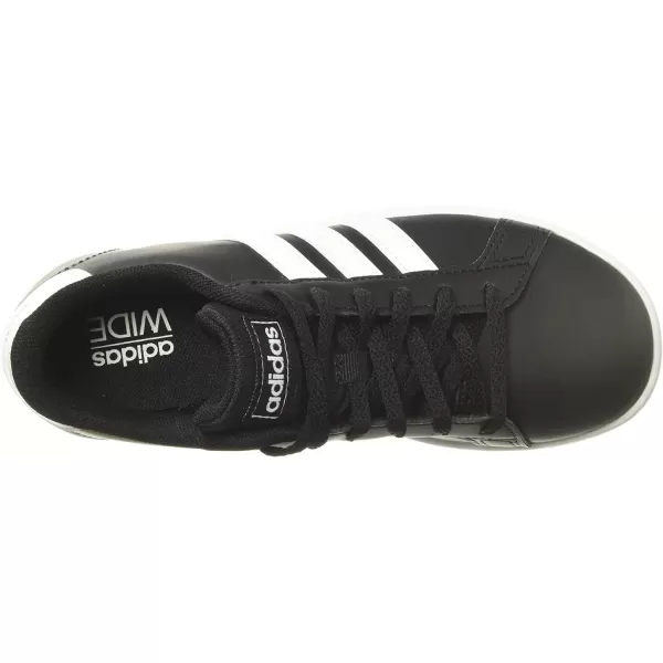 imageadidas Kids Grand Court SneakerBlackWhiteWhite Wide