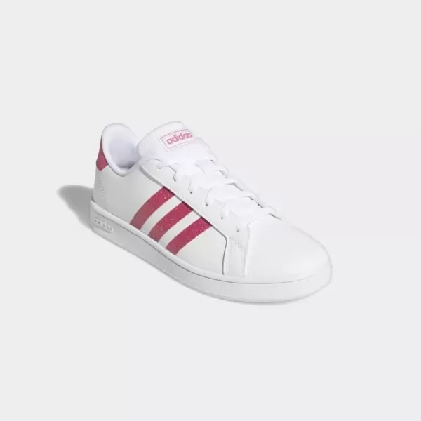 imageadidas Kids Grand Court SneakerWhitePinkWhite