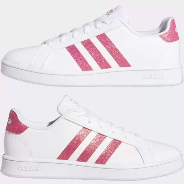 imageadidas Kids Grand Court SneakerWhitePinkWhite