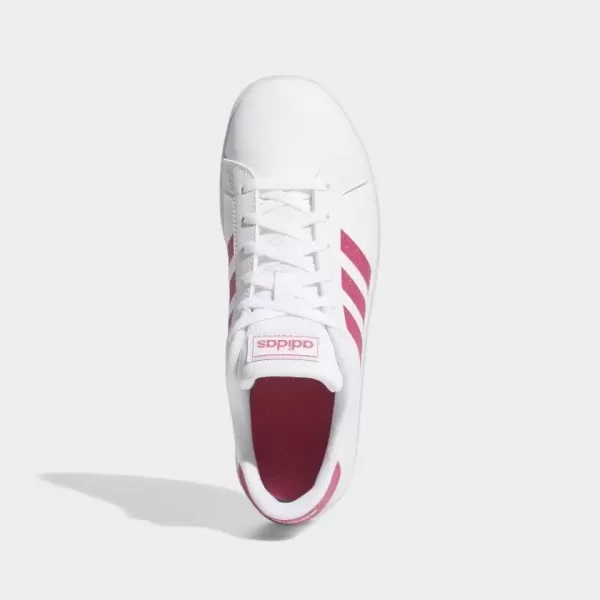 imageadidas Kids Grand Court SneakerWhitePinkWhite