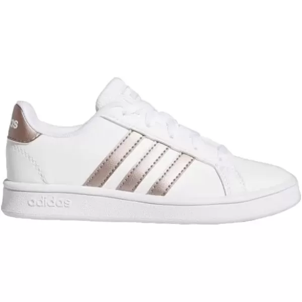 imageadidas Kids Grand Court SneakerWhiteVapour Grey MetallicLight Granite