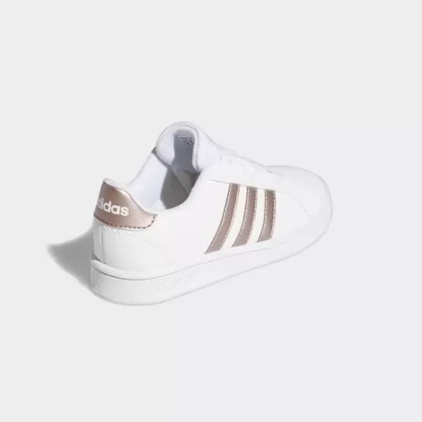 imageadidas Kids Grand Court SneakerWhiteVapour Grey MetallicLight Granite