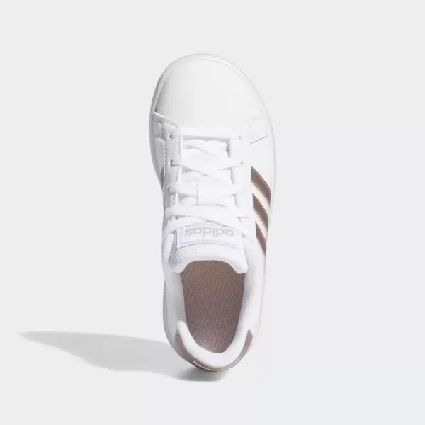 imageadidas Kids Grand Court SneakerWhiteVapour Grey MetallicLight Granite