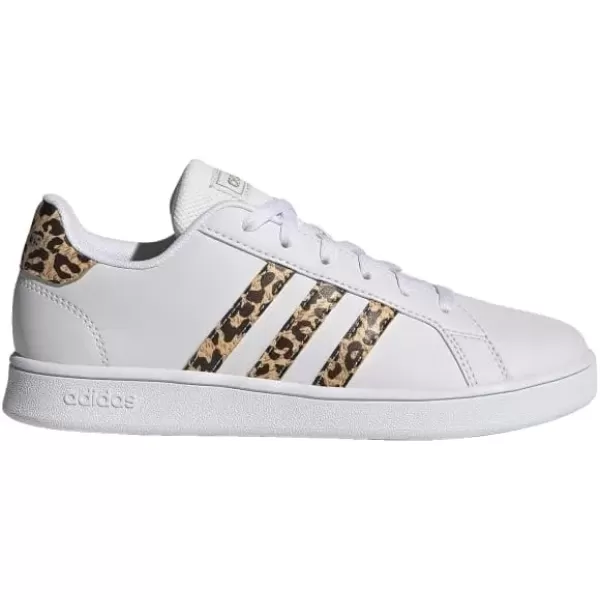 imageadidas Kids Grand Court SneakerWhiteWhiteWhiteChampagne Metallic