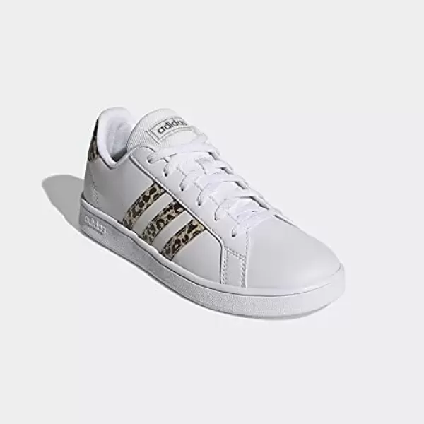 imageadidas Kids Grand Court SneakerWhiteWhiteWhiteChampagne Metallic