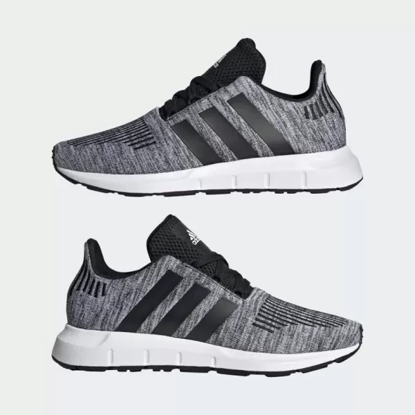 imageadidas Kids Swift Running ShoeBlackBlackWhite