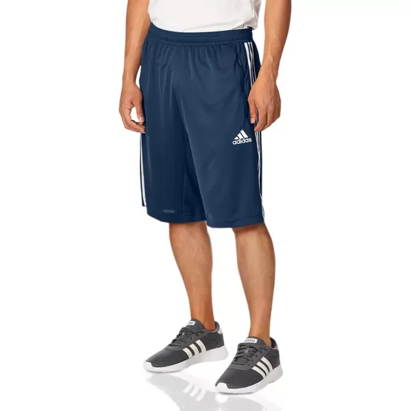 imageadidas Mens Designed 2 Move 3Stripes Primeblue ShortsCrew NavyWhite