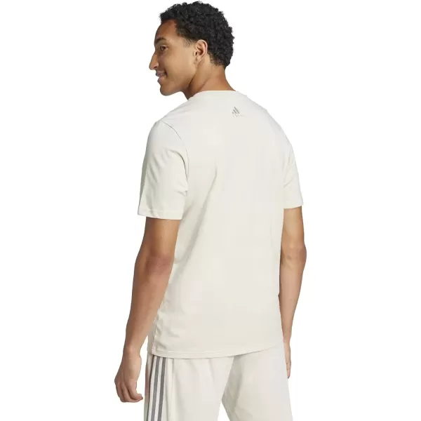 imageadidas Mens Essentials Single Jersey Big Logo TShirtAluminaGrey