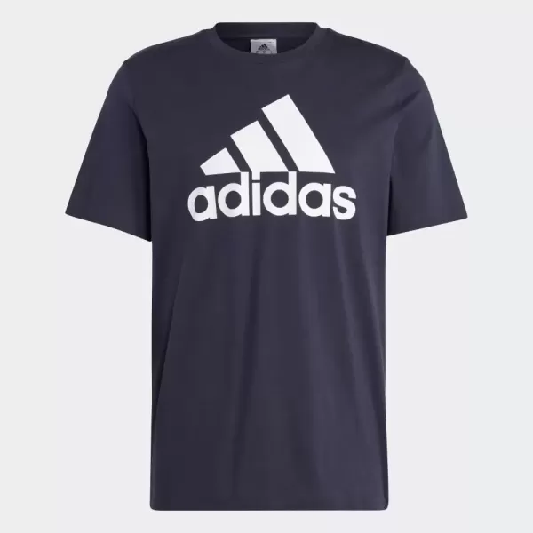 imageadidas Mens Essentials Single Jersey Big Logo TShirtLegend InkWhite