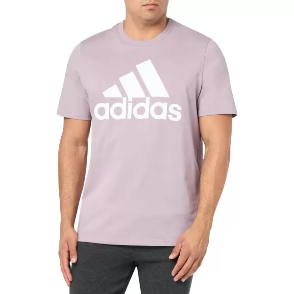 imageadidas Mens Essentials Single Jersey Big Logo TShirtPreloved Fig