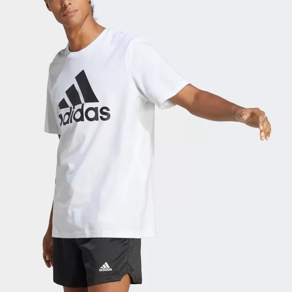 imageadidas Mens Essentials Single Jersey Big Logo TShirtWhite