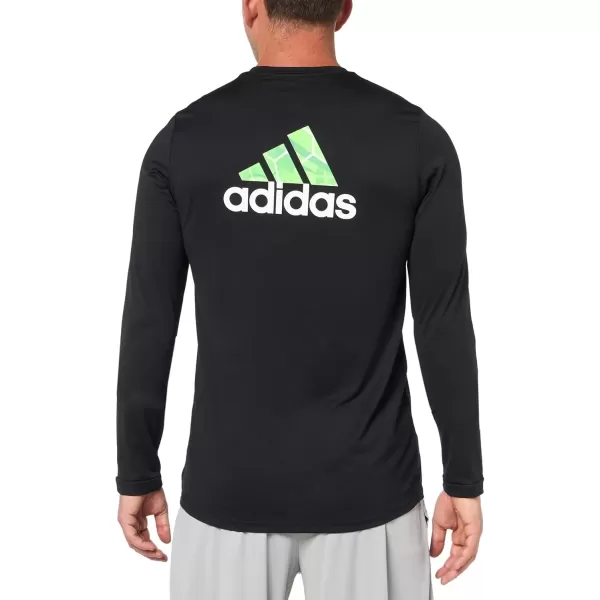 imageadidas Mens Seattle Sounders Fc Long Sleeve PreGame TShirtBlackSeattle Sounders