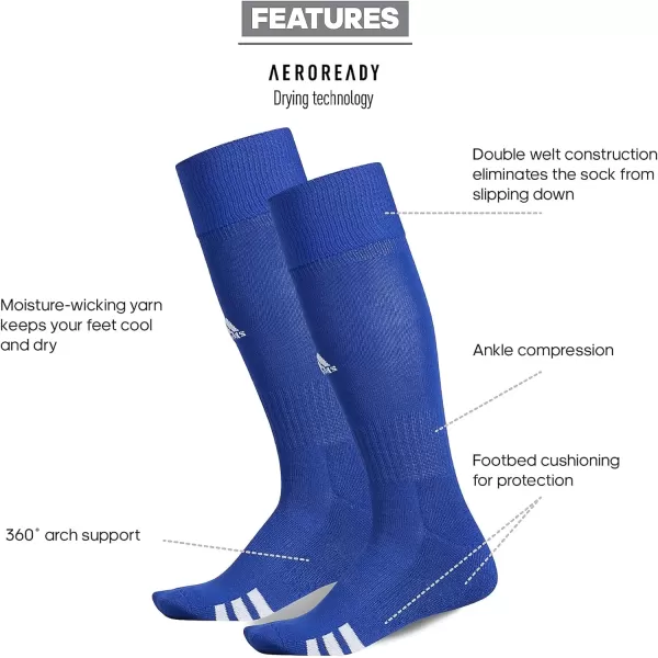 imageadidas Rivalry Field Multi Sport Over The Calf OTC Socks 2PairRoyal BlueWhite