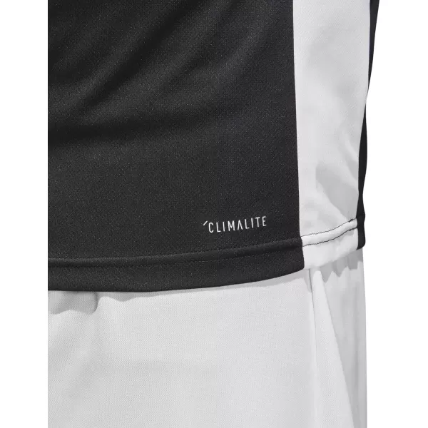 imageadidas Mens Entrada 18 Soccer JerseyBlackWhite