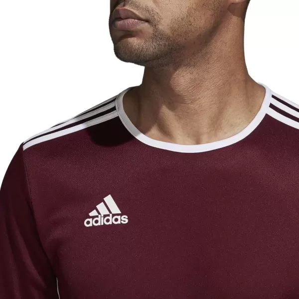 imageadidas Mens Entrada 18 Soccer JerseyMaroonWhite