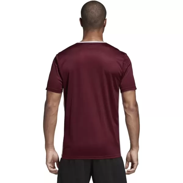 imageadidas Mens Entrada 18 Soccer JerseyMaroonWhite