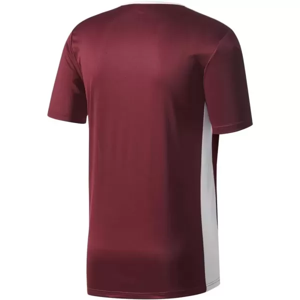 imageadidas Mens Entrada 18 Soccer JerseyMaroonWhite